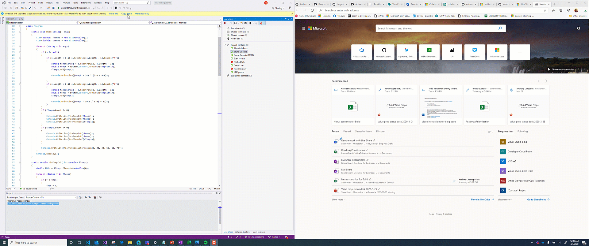 Gif showing how to join from the browser
