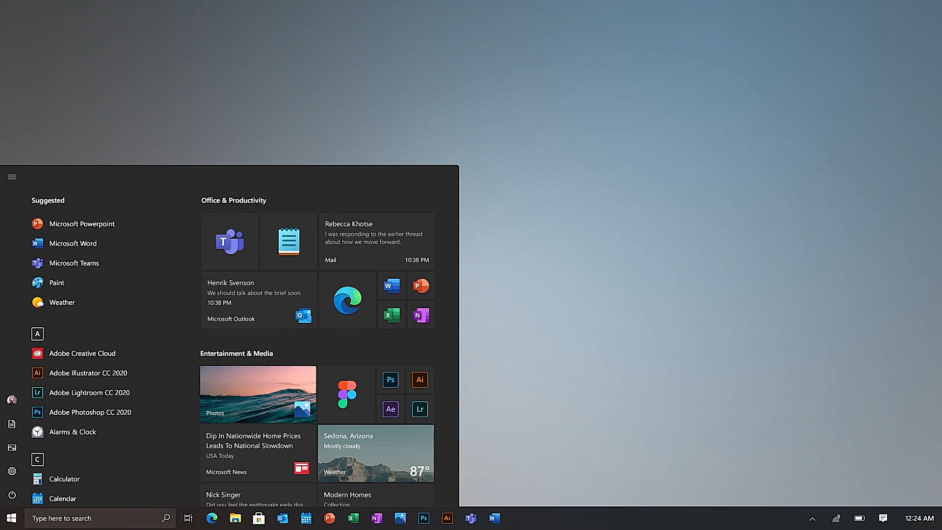 Windows 10 features: start menu update