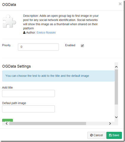 Configure OGData - OGData extension for BlogEngine.NET