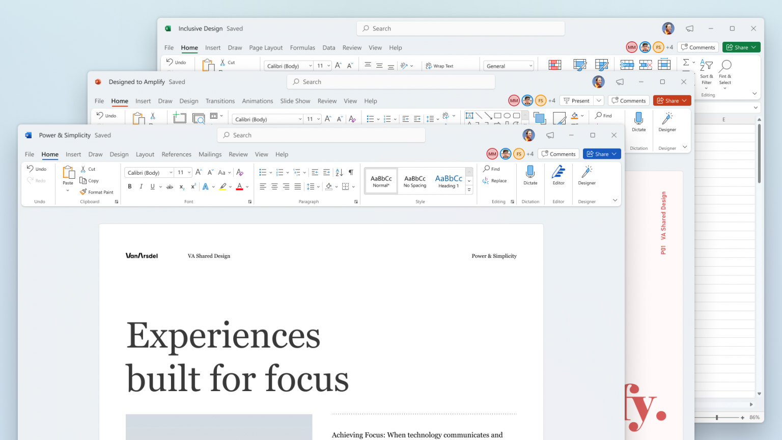 Word, Excel, and PowerPoint on Windows 11