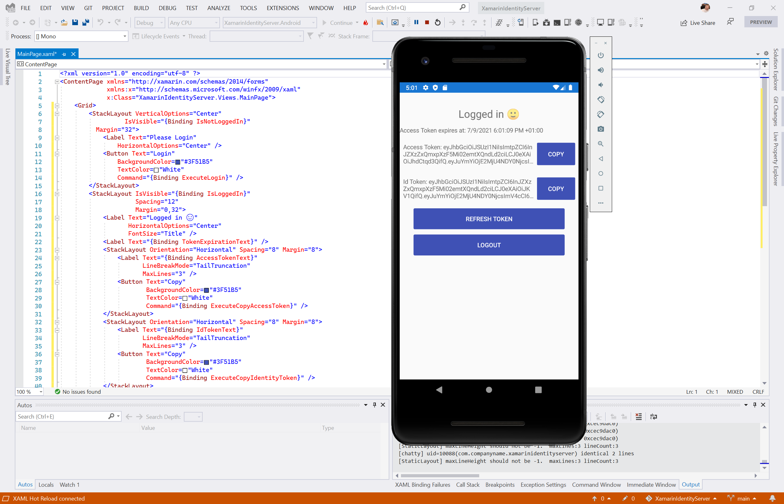 Authentication in Xamarin Forms with IdentityServer
