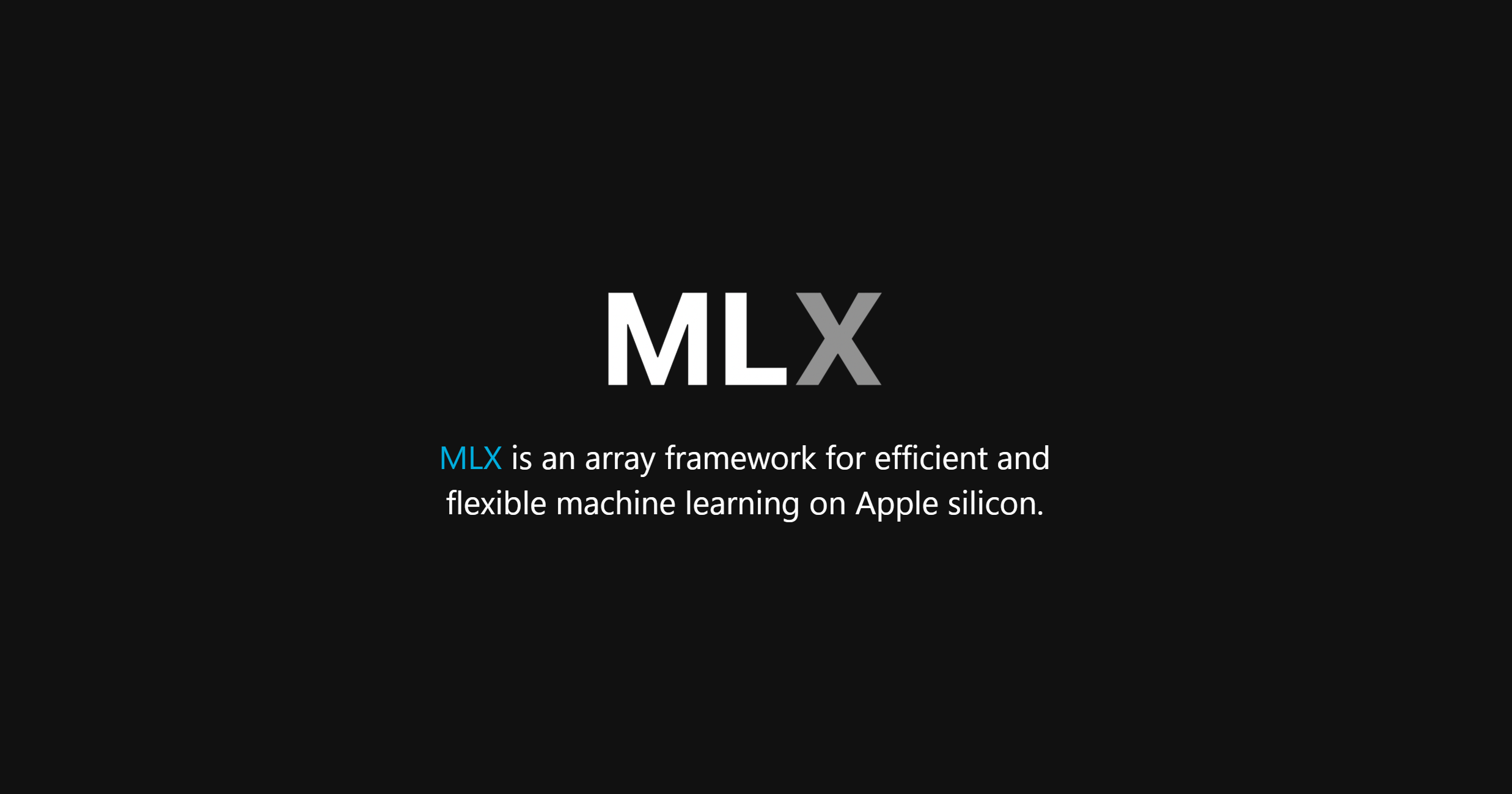 MLX for Apple